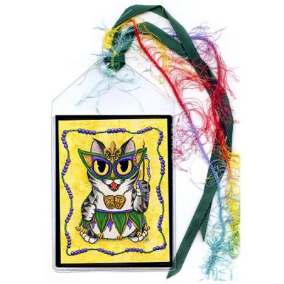 Bookmark - Lil Mardi Gras Cat