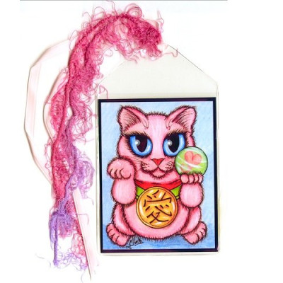 Bookmark - Maneki Neko Love Cat