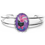 Cuff Bracelet - Victorian Lady Cat
