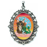 Cameo Necklace - Jade Dragon Li Mao
