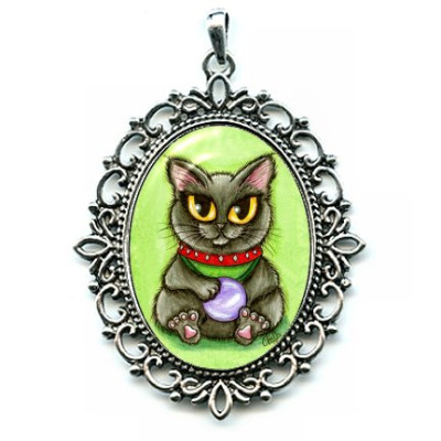 Cameo Necklace - Maneki Neko Health Cat