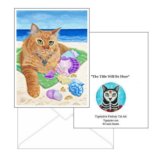 Note Card - Mika at the Beach