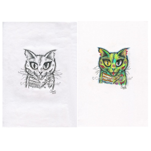 Original - Halloween Mini Cat Zombie Set