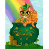 Bookmark - St. Paddy's Day Cat