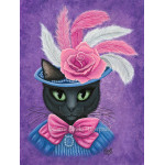 LE Canvas - Victorian Lady Cat