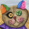 LE Canvas - Voodoo Empress Fairy Cat Doll