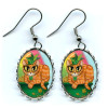 Earrings - St. Paddy's Day Cat Earrings - St. Paddy's Day Cat