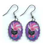 Earrings - Victorian Lady Cat
