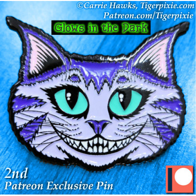 Enamel Pin - Cheshire Cat Face