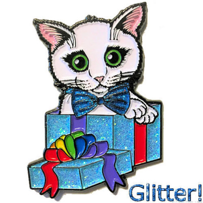 Enamel Pin - Gift Kitten Boy