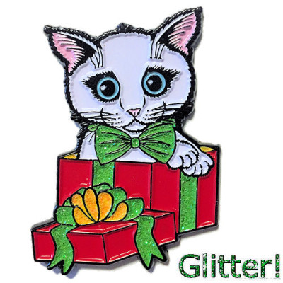 Enamel Pin - Christmas Kitten Boy
