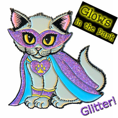 Enamel Pin - SupurrKitty Purple
