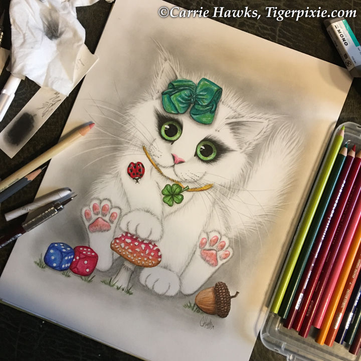 Lucky the cat by Tigerpixie